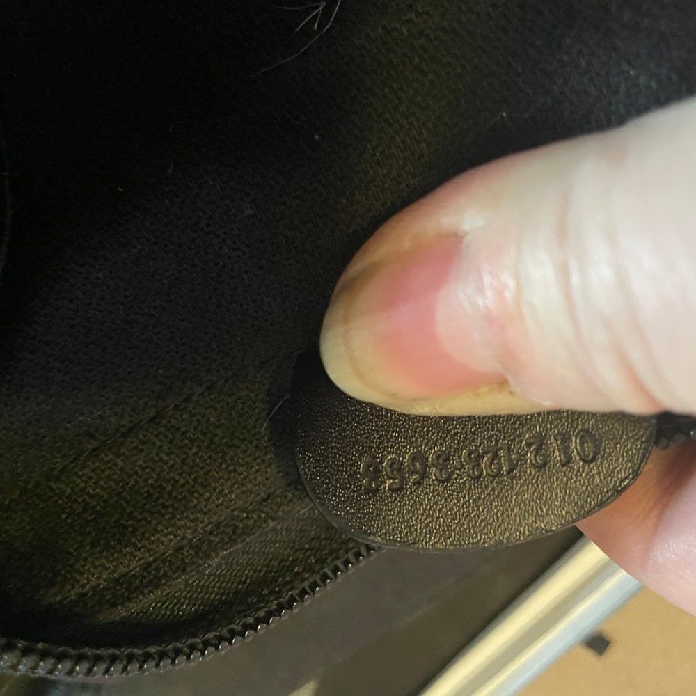 Gucci	XL Black Nylon Monogram Tote/Weekend Bag w/ Lock and Keys - Picture 2 of 6